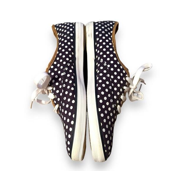 Keds Champion Black & White Polka Dot Lace Up Fashion Sneakers Sz 8 - Picture 3 of 10